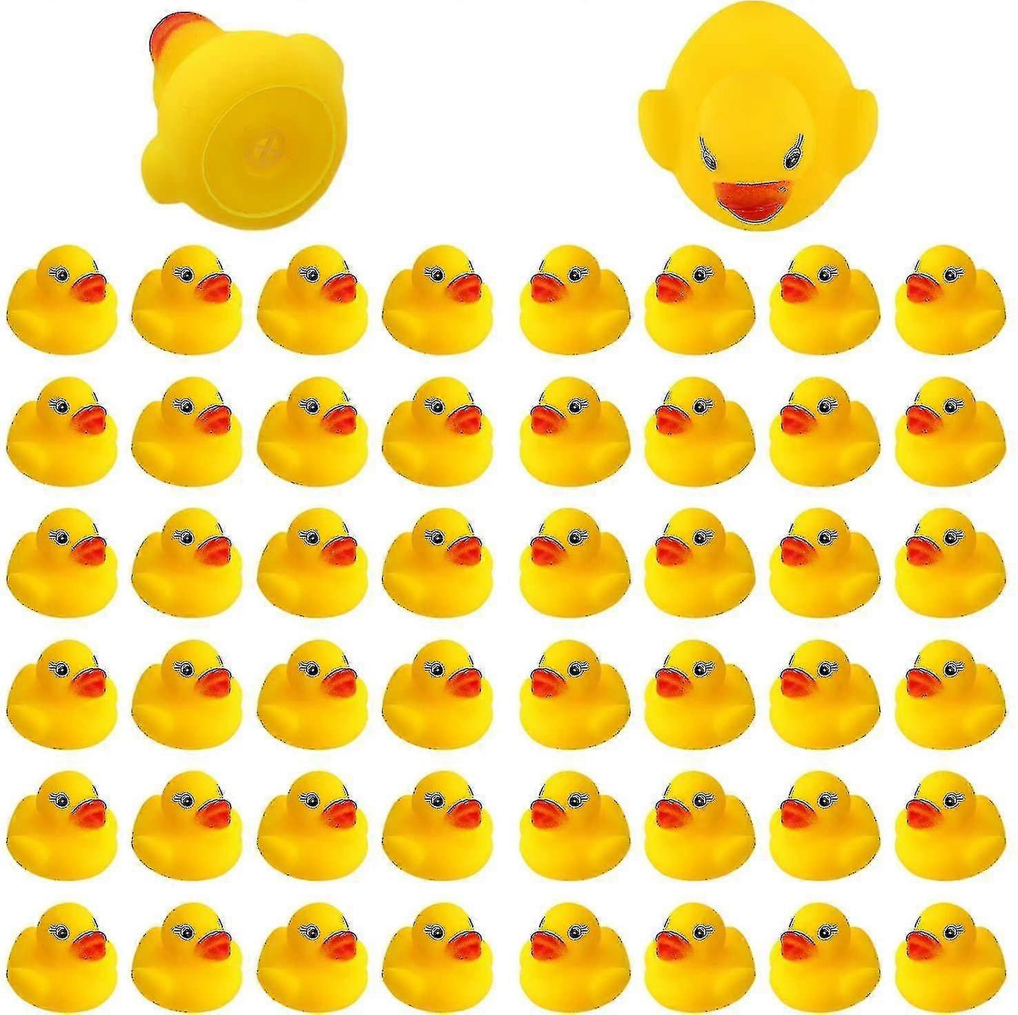 50pcs λαστιχένια παπιγένια παιχνίδια λουτρών για τα παιδιά