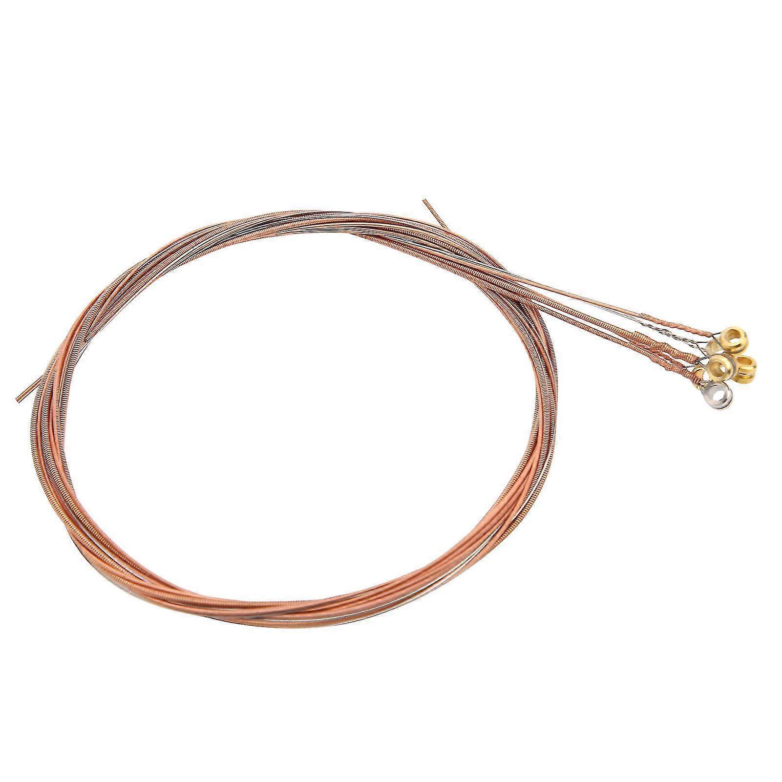 Acoustic Guitar String Replacement AntiRust Coating Light Musical Instrument Accessories(Copper )