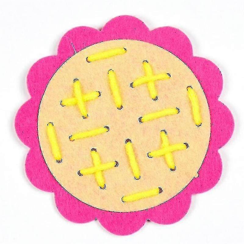 Sunflower Threading Brinquedos Handmade Diy Tecido Jogo de Quebra-Cabeça