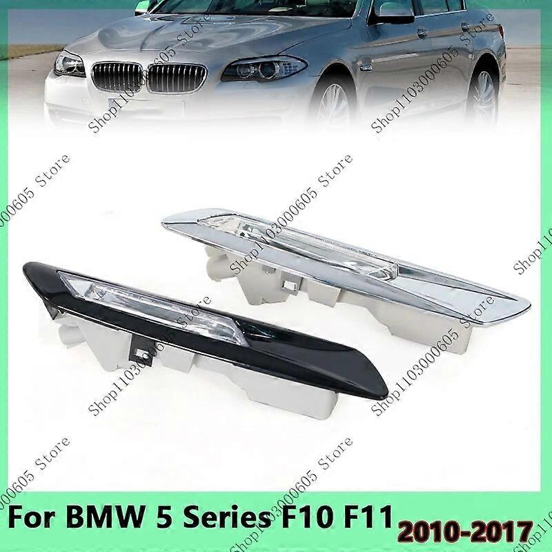 Car Accessories For BMW 5 Series F10 F11 2010-2017 Turn Signal Lamp Wide Light Side Marker Light Fender Light Bright Black