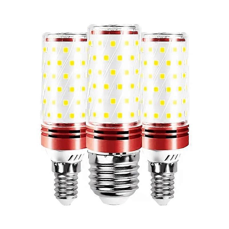 Super bright LED bulb energy-saving lamp E14 small screw E27 corn lamp household lighting three color dimming
