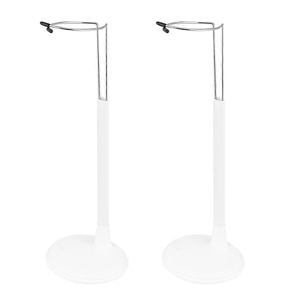 2 Pcs Plastic Doll Stand Action Figure Display Holder Doll Display Rack Dolls Display Holder Action Figure Stand Base Doll Stand