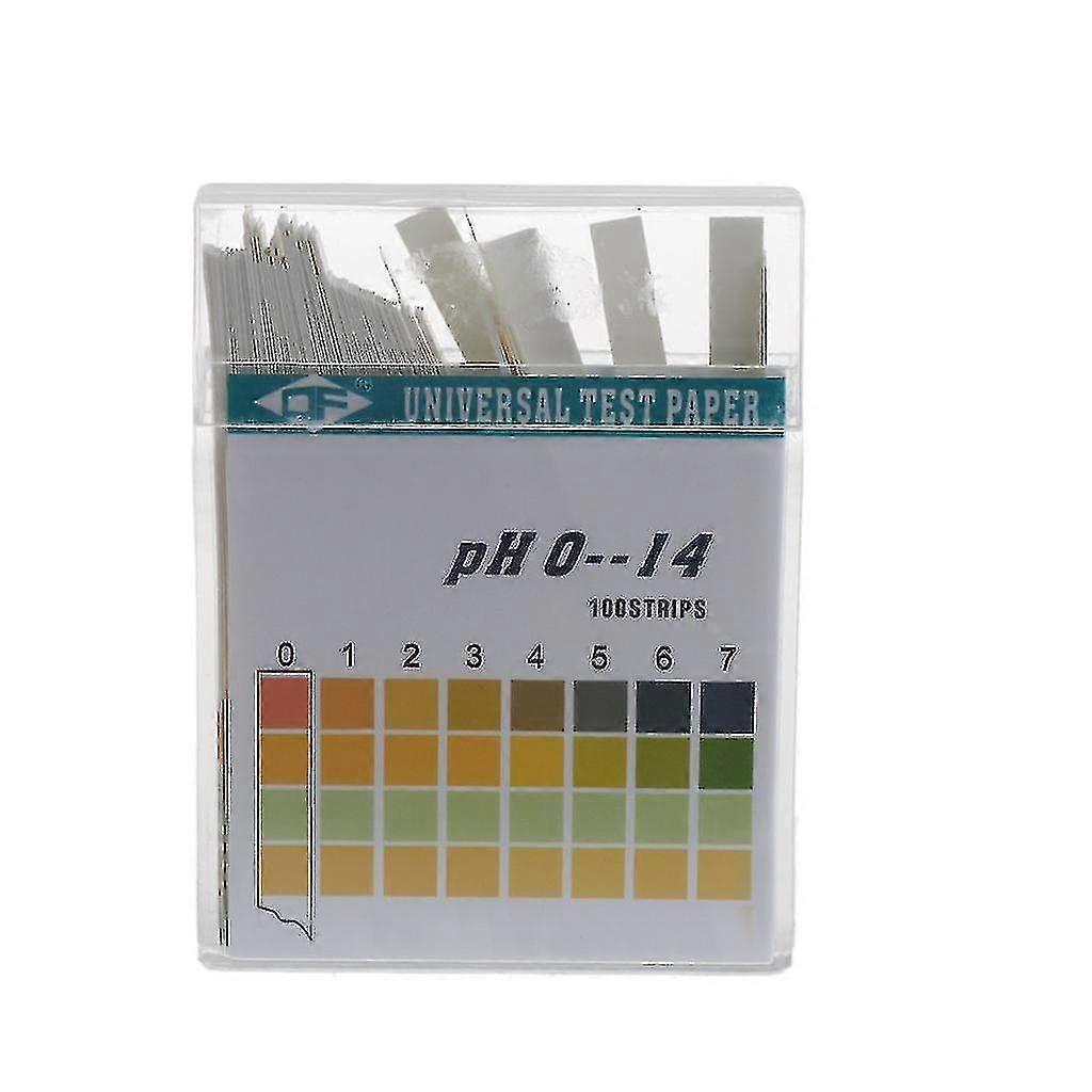 100 strimler 0-14 ph alkalisk syre indikator papir vann spytt litmus testing kit
