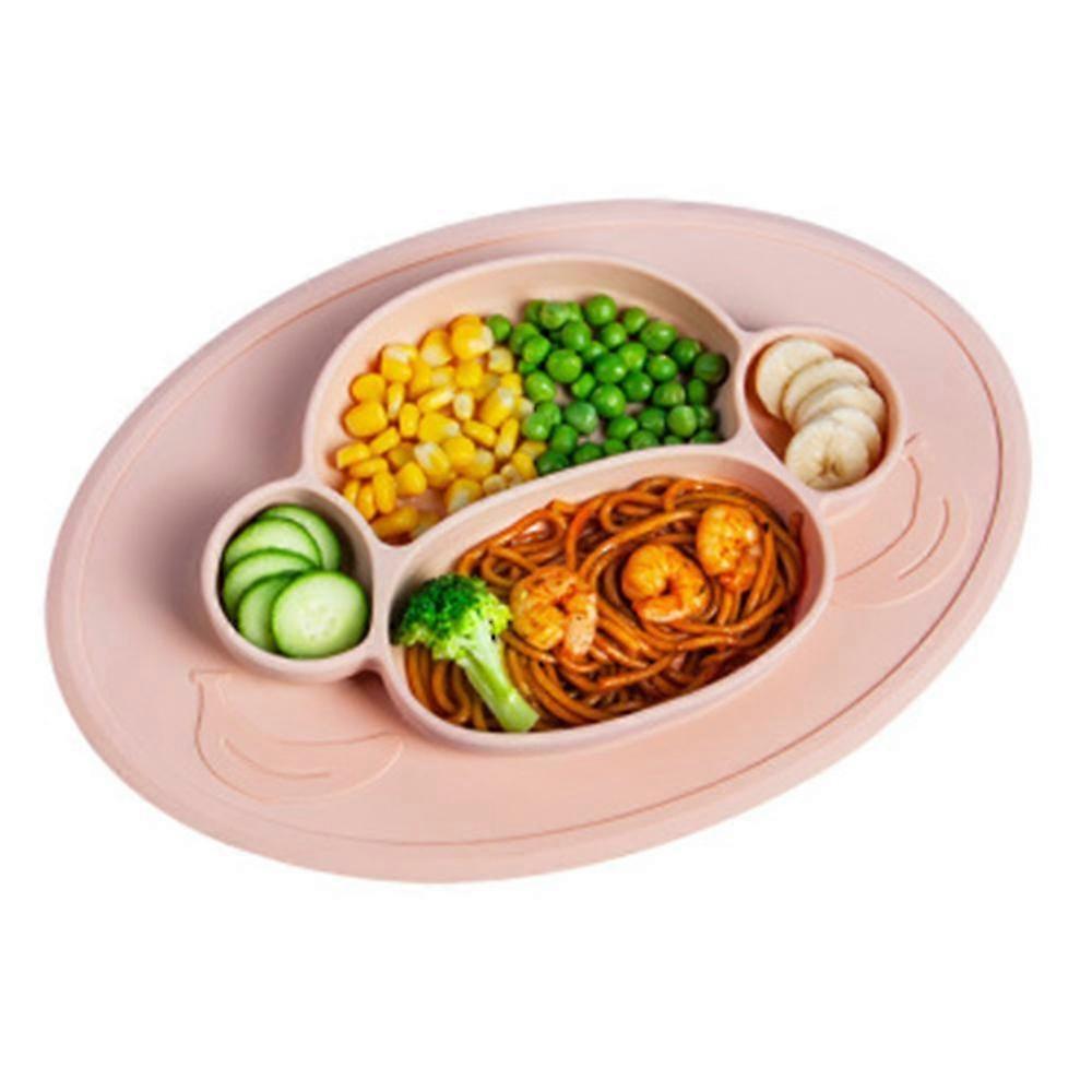 Silikon geteilte Teller Saugplatte Bpa Frei, Geschirrspüler / Backofen