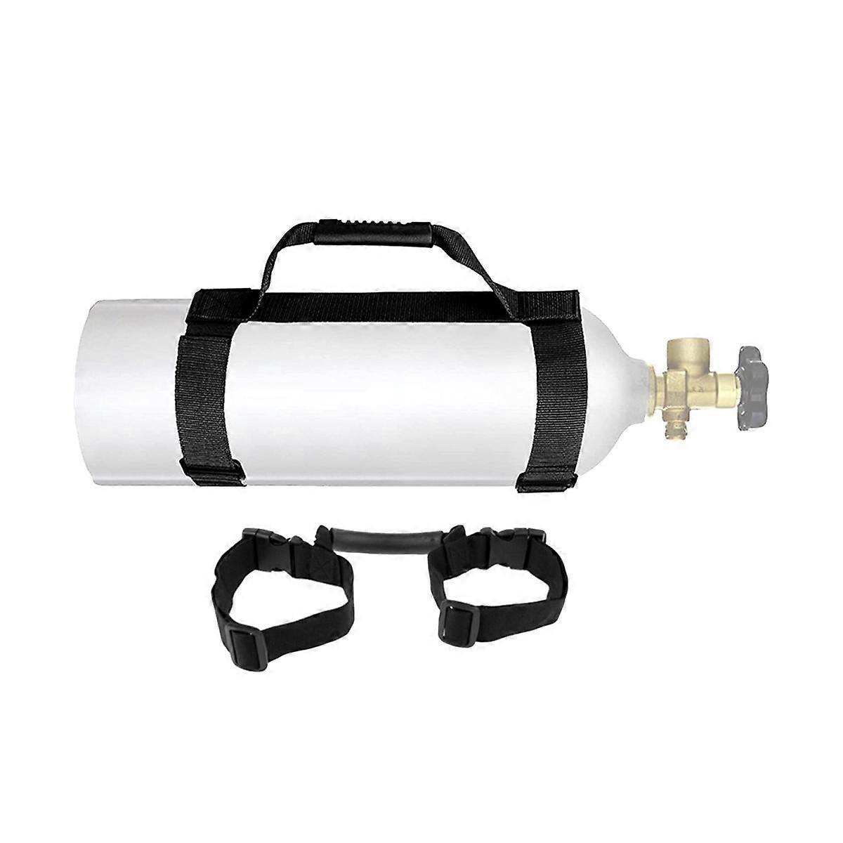Portable Scuba Diving Tank Handle Air Cylinder Carrier Bottle Holder Strap Adjustable Diving Access