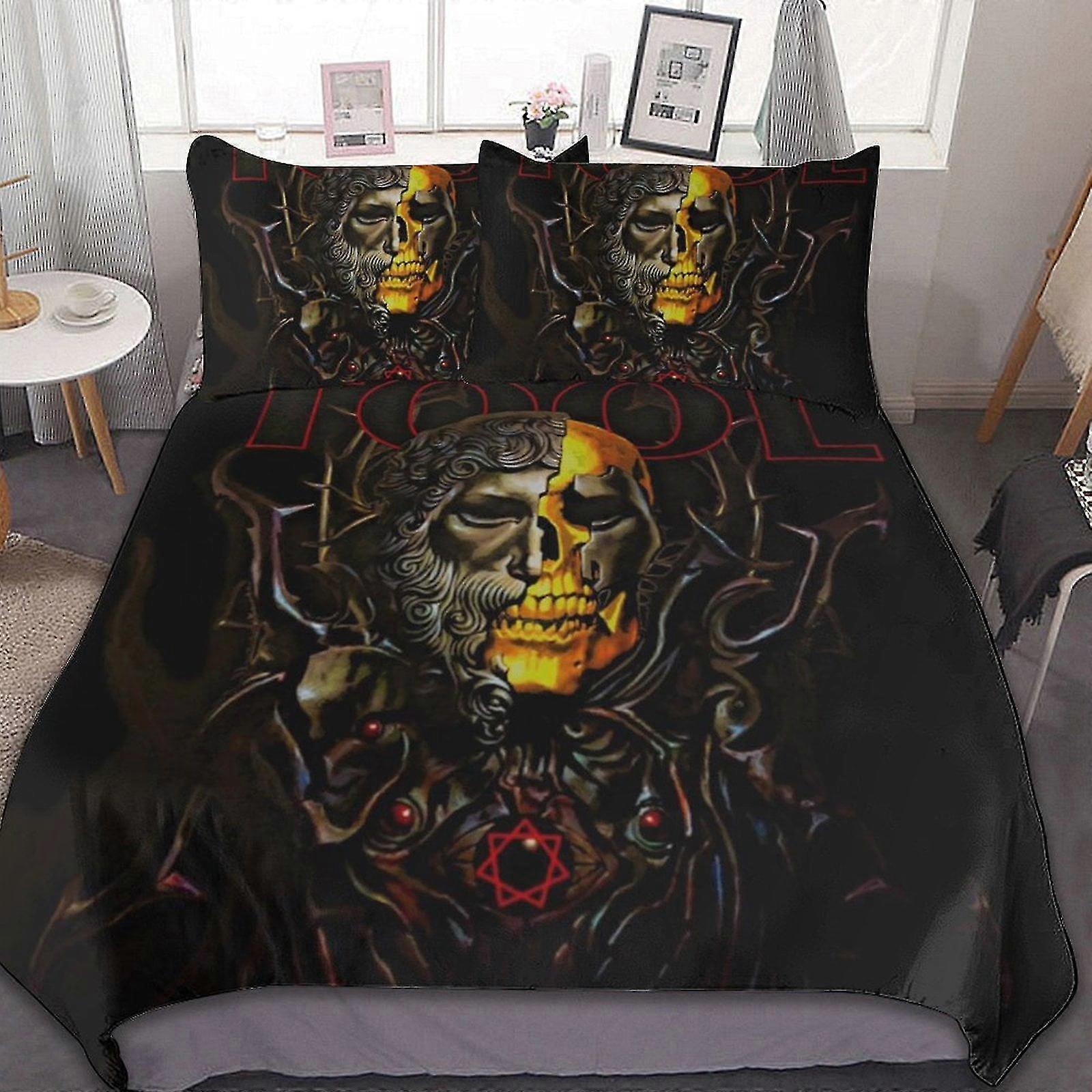 o5581 Lençóis Ferramenta Banda 3 Peças Conjuntos de Cama Confortável Macio Conjuntos de Edredom Decoração Presentes do Quarto Com 1 Capa de Edredão 2 Fronhas Lençóis