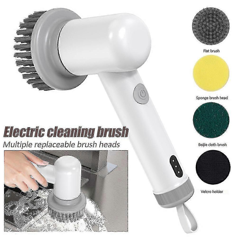 Spin Power Scrubber Spazzola elettrica multifunzionale per la pulizia per cucina, lavandino, bagno