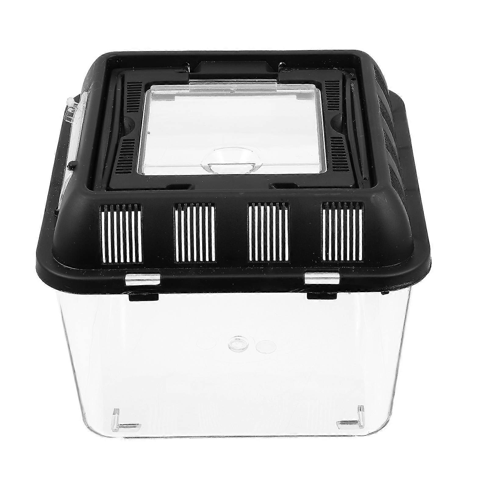 Reptile Breeding Box Reptile Breeding Holder Transparent Spider Feeding Case-FCY