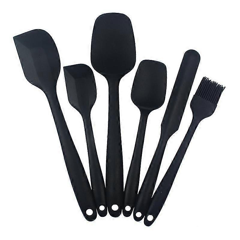 1 Set Good Flexibility Utensils Set One Piece Design Silicone Flour Cream Baking Utensils Set Baking