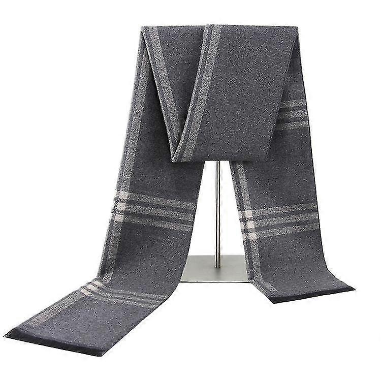 Sciarpa uomo, calda d'inverno, sciarpa a quadri ispessito, sciarpa in cashmere
