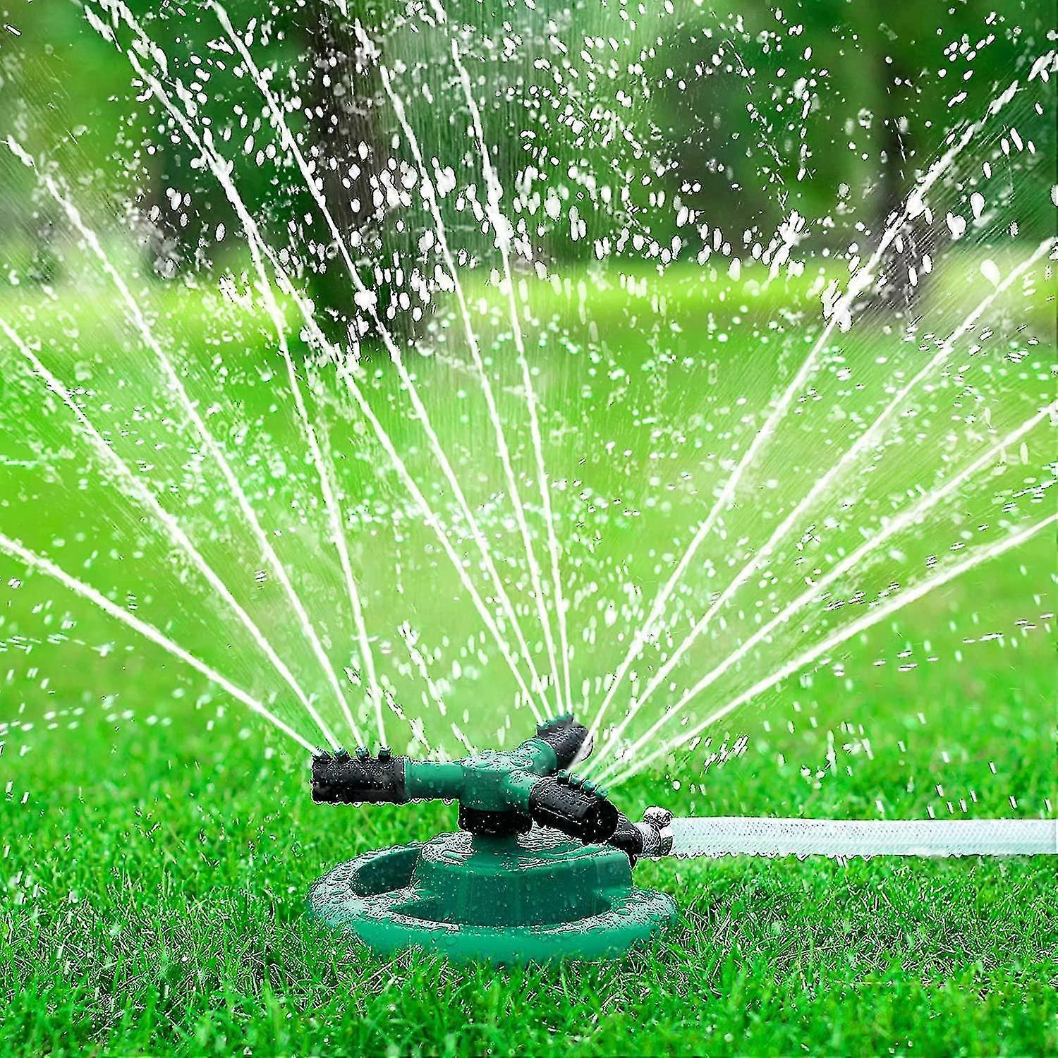 Irrigatore da giardino, 3 bracci 360 ° sistema di irrigazione da