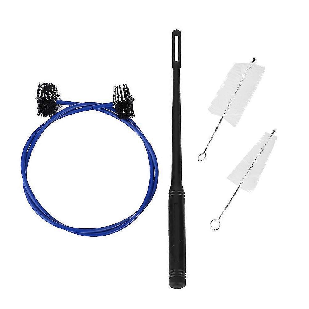 4-Piece Trumpet Cleaning Kit: Brass Mouthpiece Key Brushes, Mouthpiece Brush, Key Brush, Flexible Brush Cleaning Stick Set