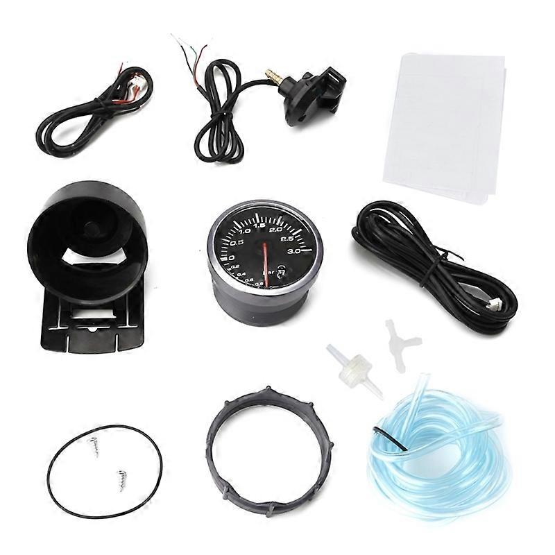 60MM Car Pressure Gauge 12V 0~3BAR Universal Reader Fine Tune Engine Parameters