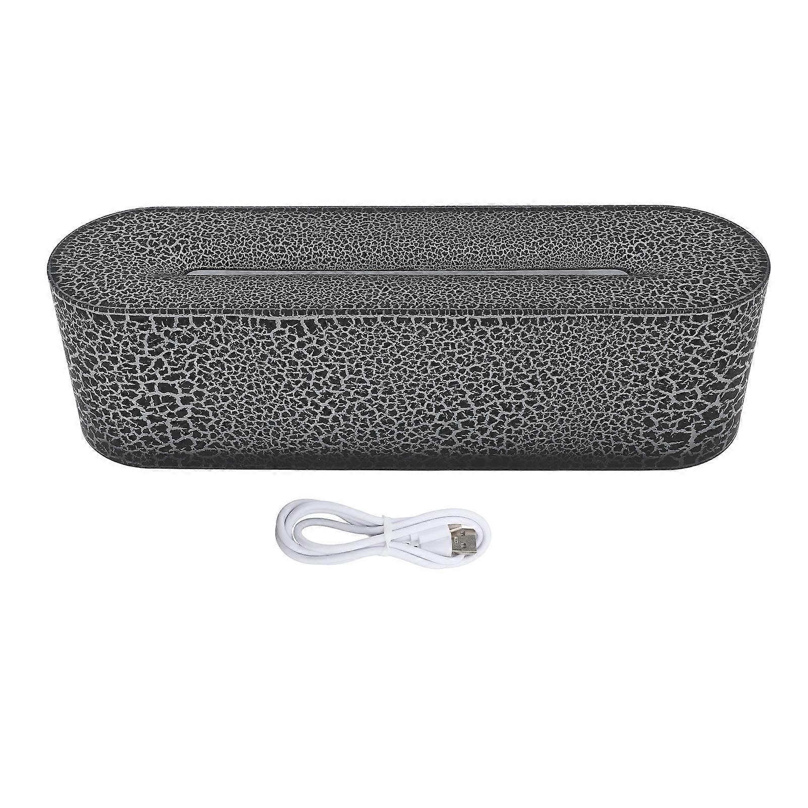 Umidificatore Diffusore D'aria Fiamma 150ml 7 Colori Illuminazione Silenzioso Camino Aria Diffusore Di Aromi con 3 Timer Nero