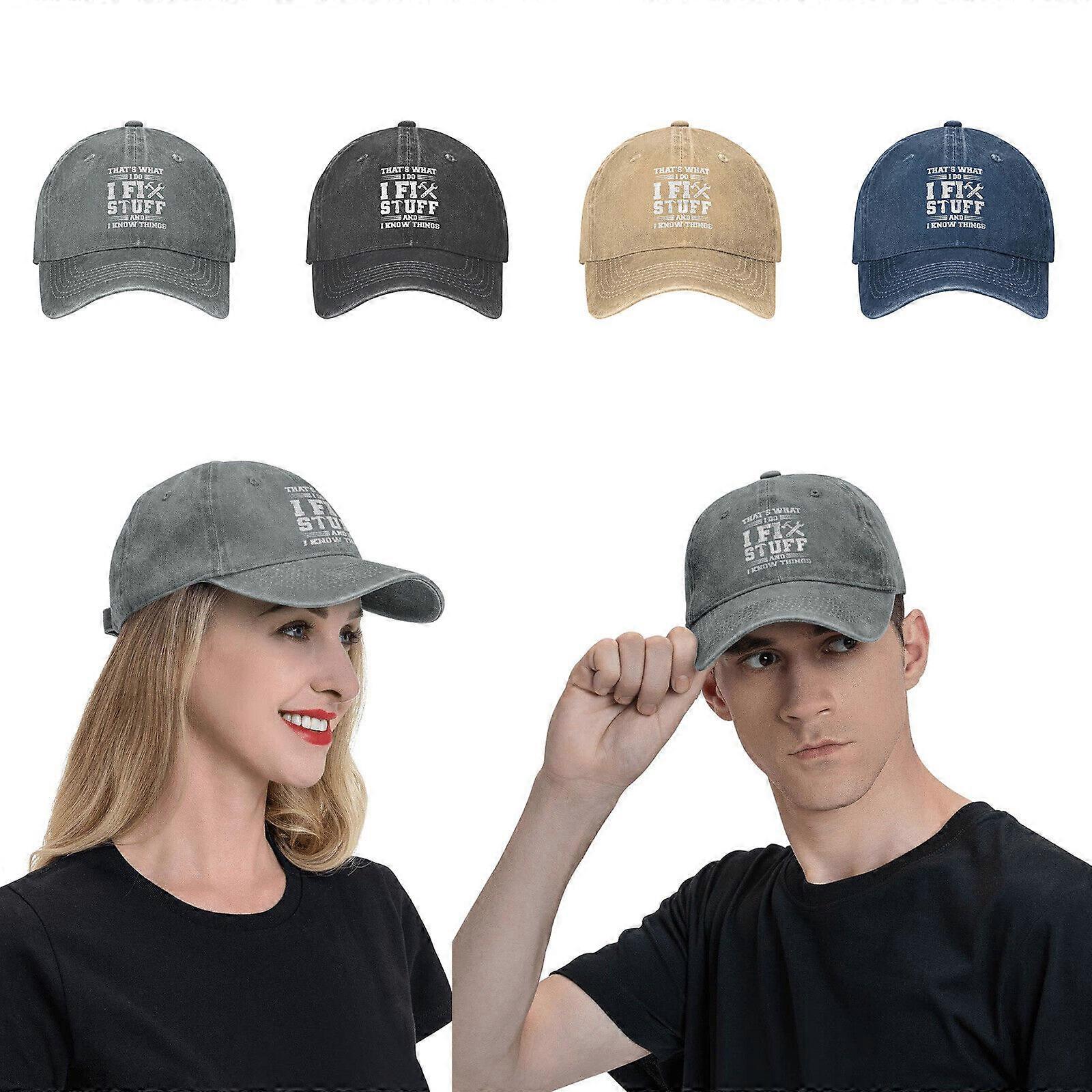 That's What I Do I Fix Stuff And I Know Things Funny Saying Hat Baseball Cap For Men