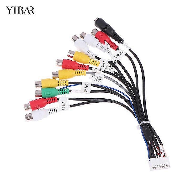 Android Radio Bluetooth Transmitters Car Accessories RCA Output Wire Aux-in Subwoofer Microphone Adapter 20 Pin Universal Cable