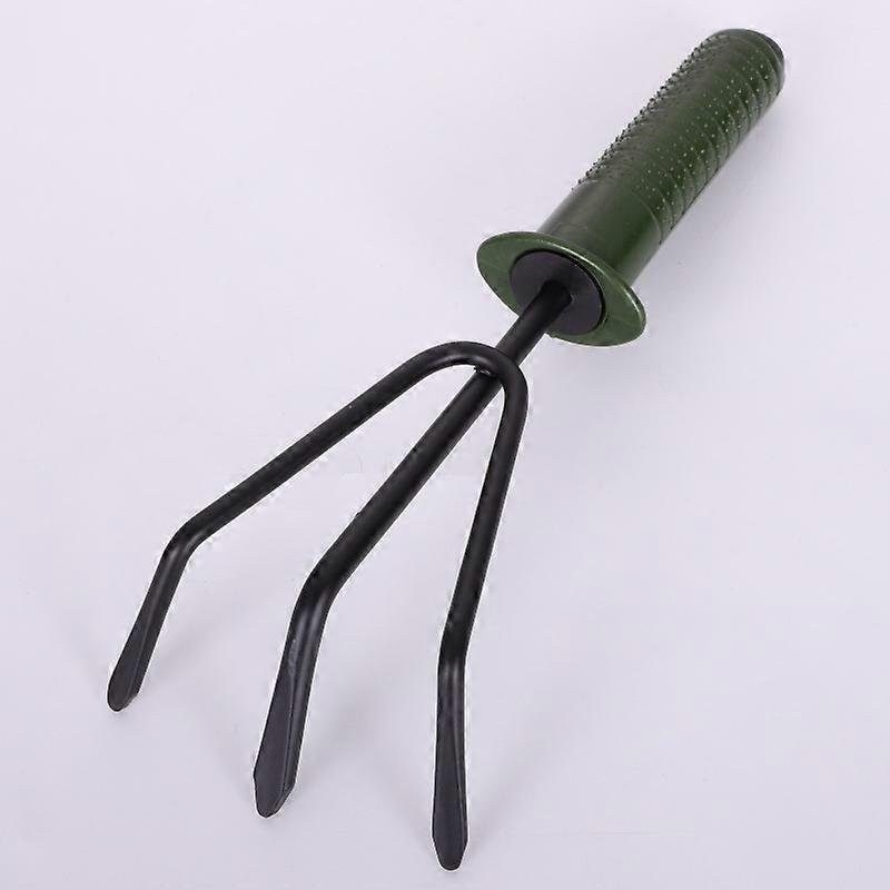 Three Prong Rake - Mini garden tool, small rake and spade, small spade, rake and spade for garden, indoor and outdoor potted plants.