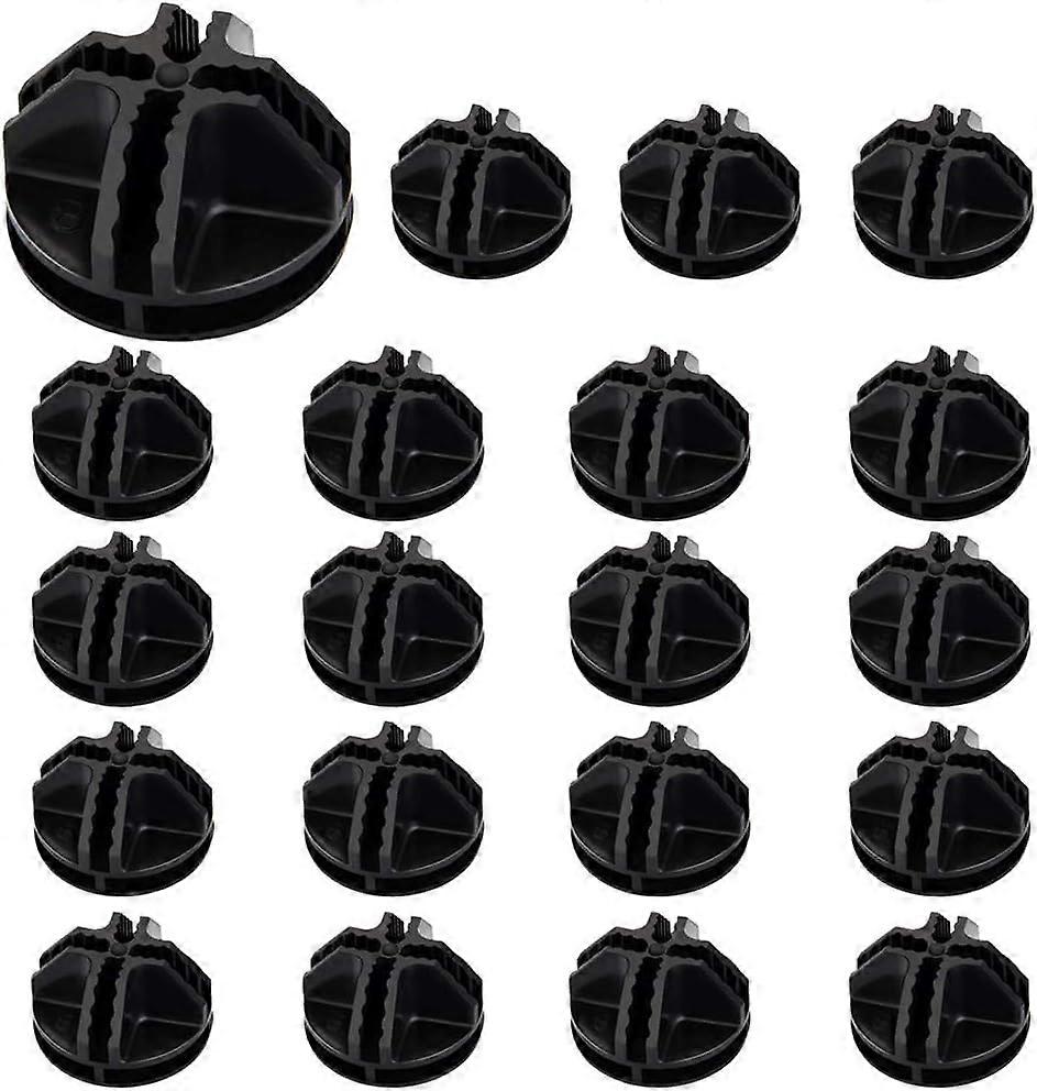 20PCS Wire Cube Plastic Connectors Black Interlocking Plastic Connector Modular Organizer Clasp Buckle Clip for Cube Storage Shelving DIY Storage Cabi