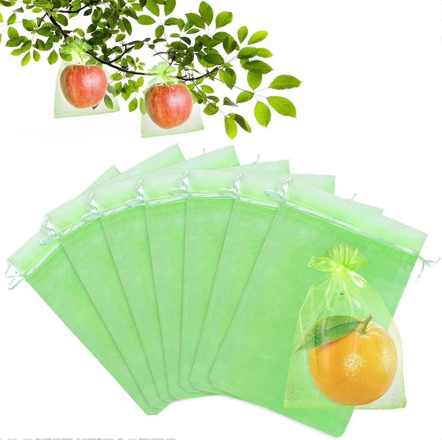 17x23cm 100 Pieces Fruit Protection Bag Net Bags Grape Bunch Protection Against Birds and Insects Wasps Hornets