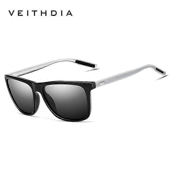 VEITHDIAブランドサングラスユニセックスレトロアルミニウム+ TR90サングラス偏光レンズヴィンテージアイウェアサングラス男性/大人用6108