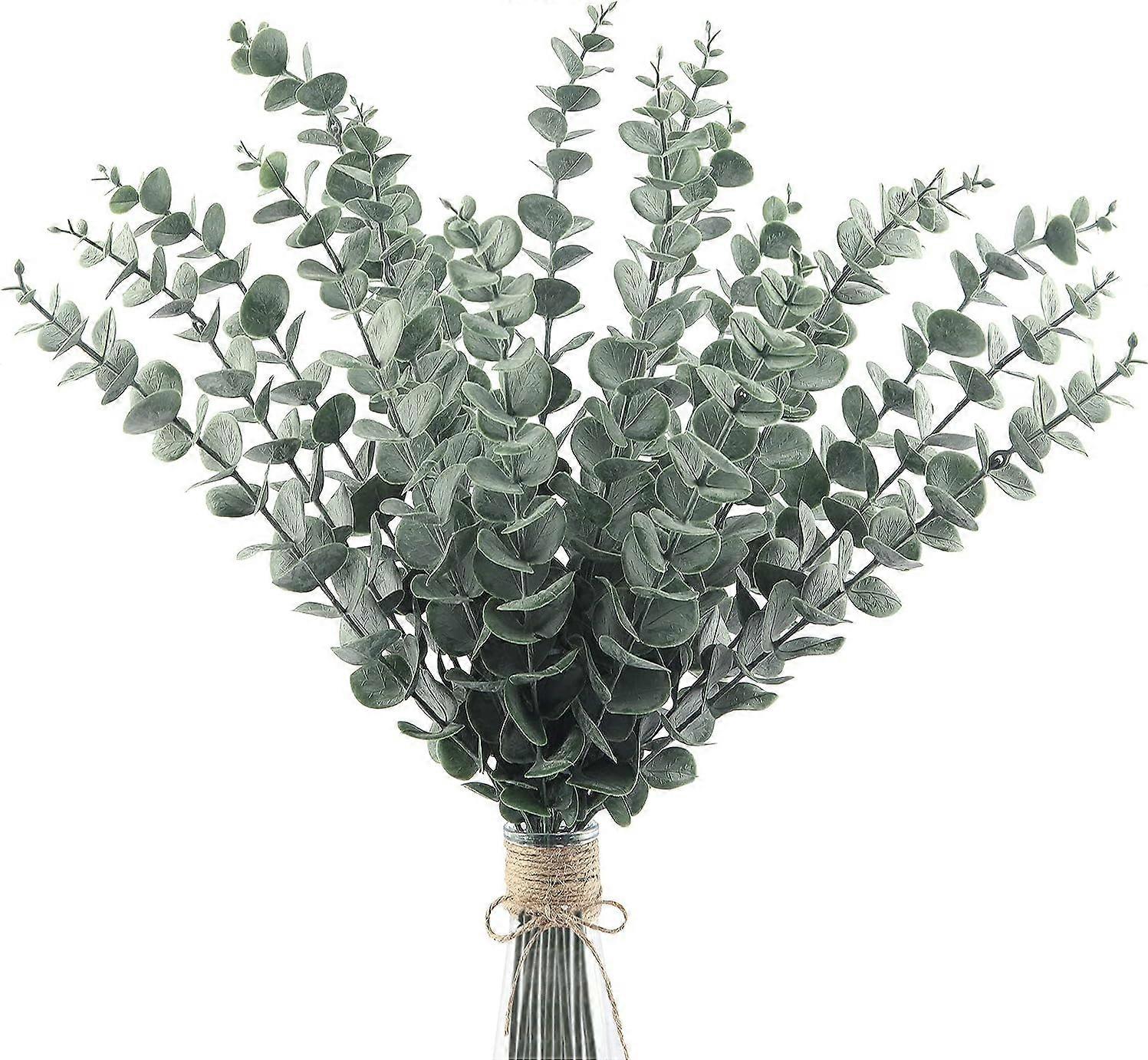 20-pack artificial eucalyptus leaf stems for flower vases