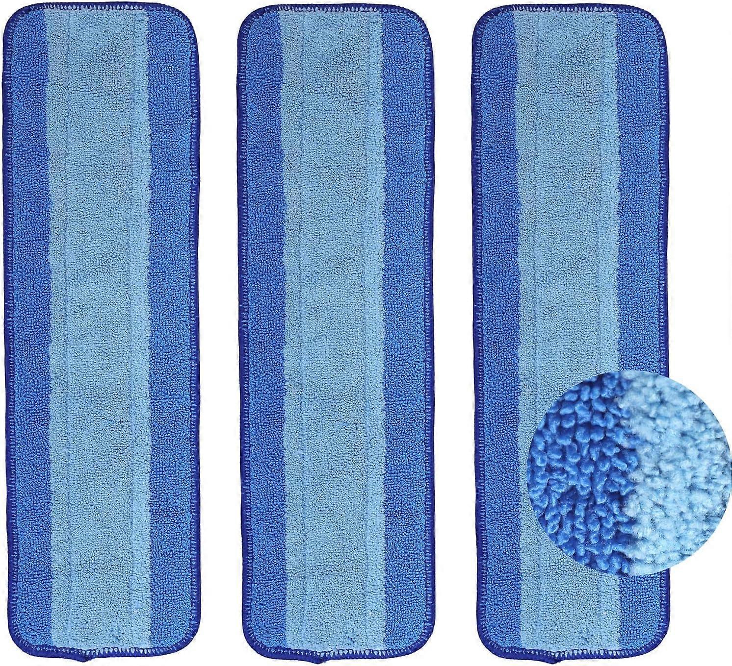 3-Pack Microfiber Cleaning Pads for Bona Spray Mop Multi-Surface Floors