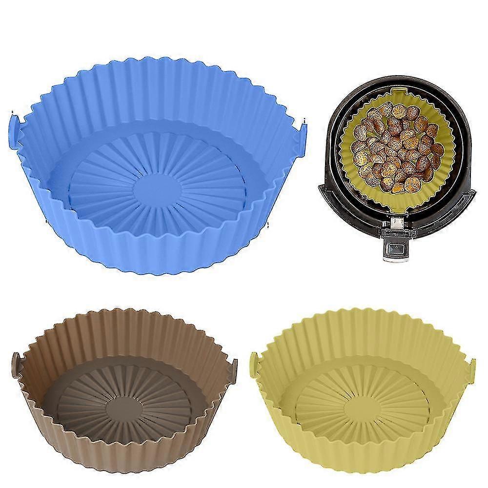 2pcs Wiederverwendbare Luftfritteuse Silikon Topf Air Fritteuse Zubehör Isolierpad Silikon Backtopf
