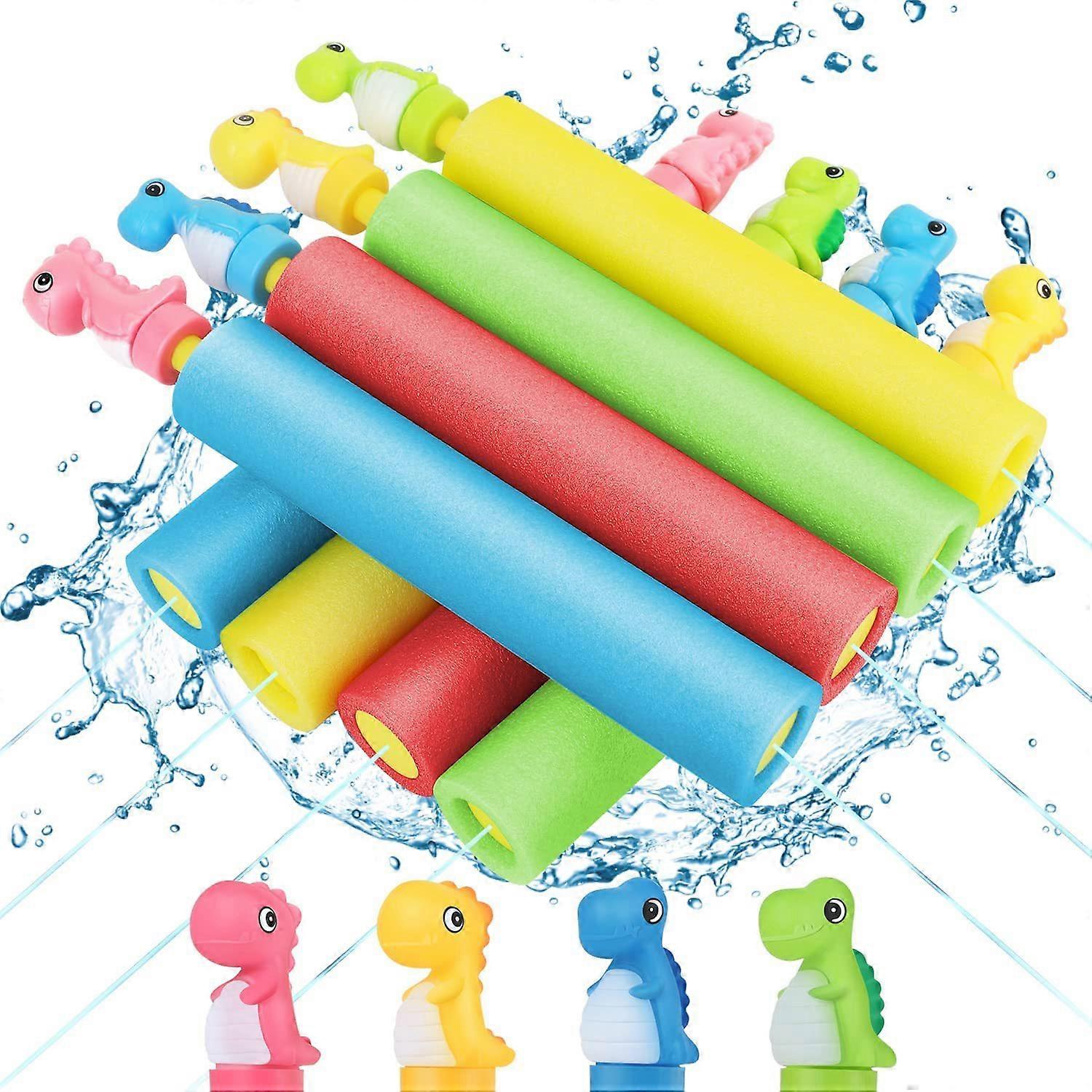 4 PCS Water Gun Toy for Children Long Distance Shooting Range 9M Outdoor Games/Pool/Garden/Beach