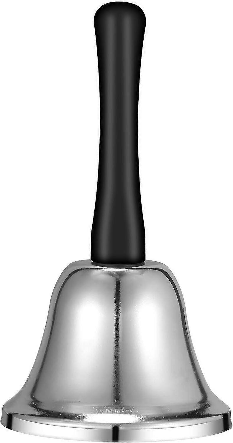 Hand Bell Table Bell Hand Bell Steel Bell(Silver)