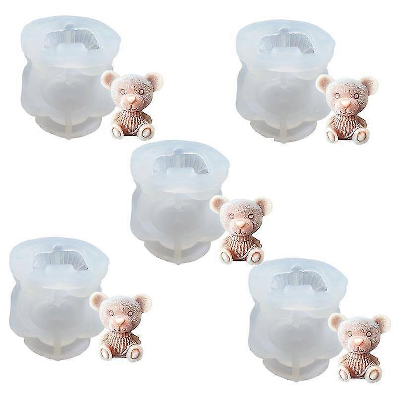 5pc Ours 3d Ice Cube Moule