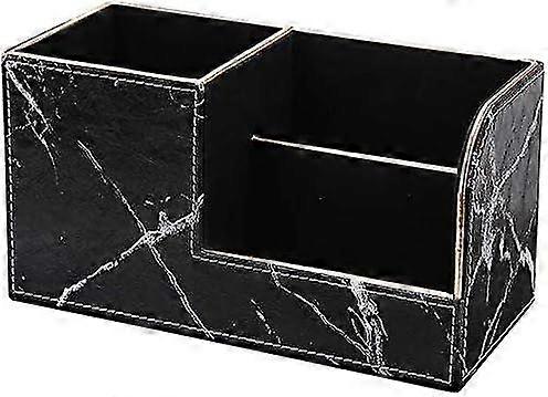 Pencil Pot (gold Border & Black Marble)