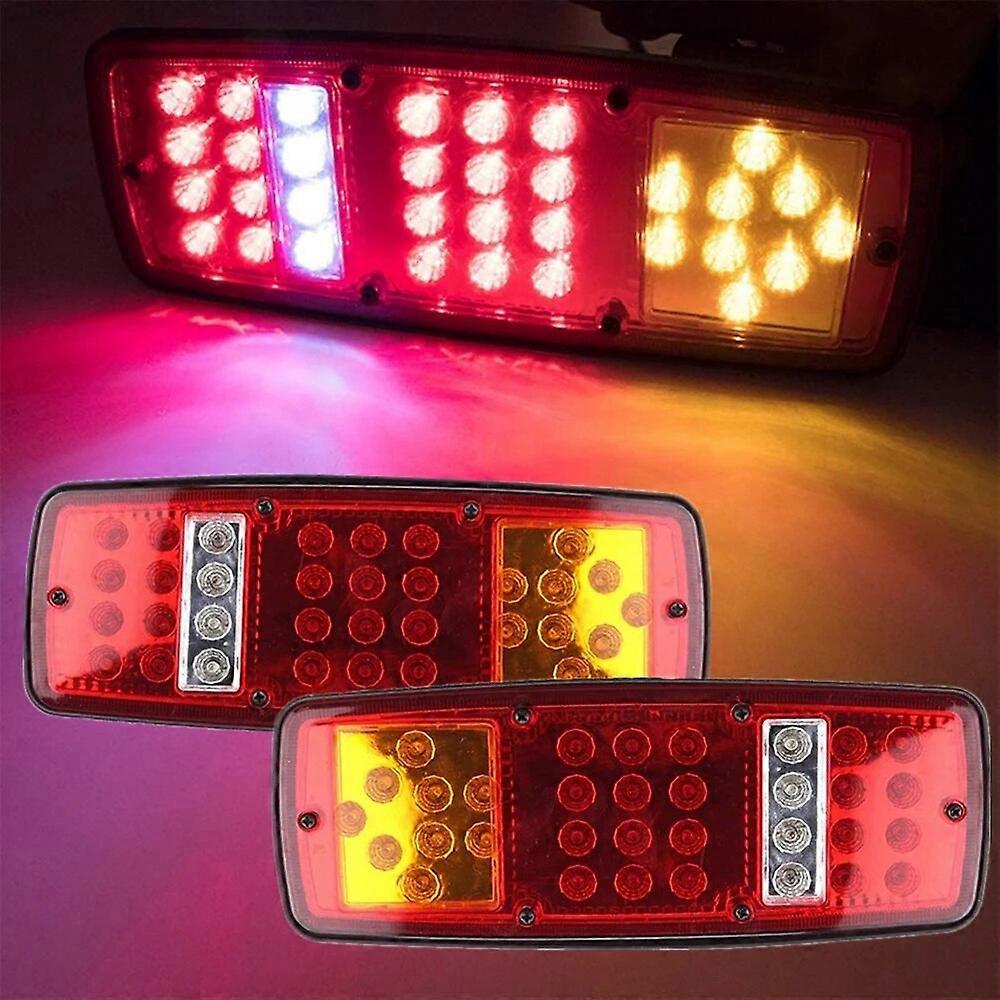 12V 24V 33 LED Stop Brake Rear Tail Light Indicator Reverse Lamp for trailers trucks boat van caravans