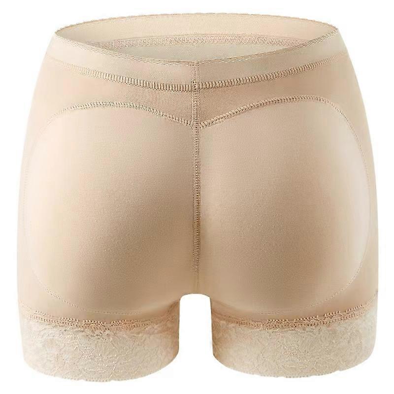 Mutandine Modellanti Imbottite Senza Cuciture – Solleva Glutei E Fascia Vita, Nero/albicocca, Push-up Effetto Fondoschiena Naturale