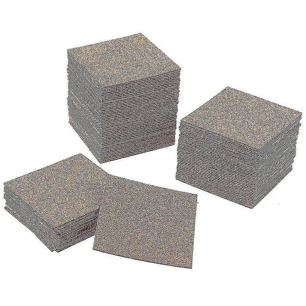 40pcs Self-adhesive Cork Coasters Squares Cork Mats Cork Backing Sheets For Coasters And Diy Crafts Supplies