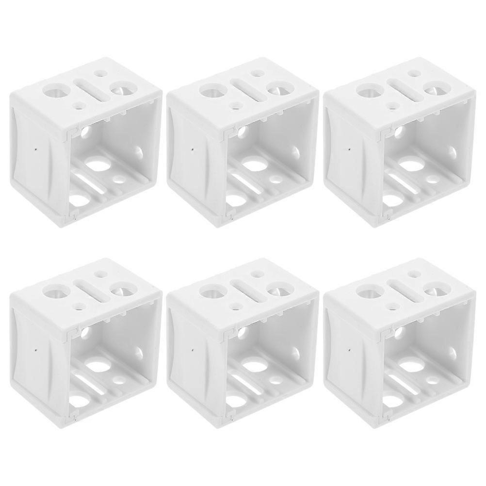 6pcs Support de montage de boîte 1 pouce Stores de fenêtre Support de caisson de remplacement
