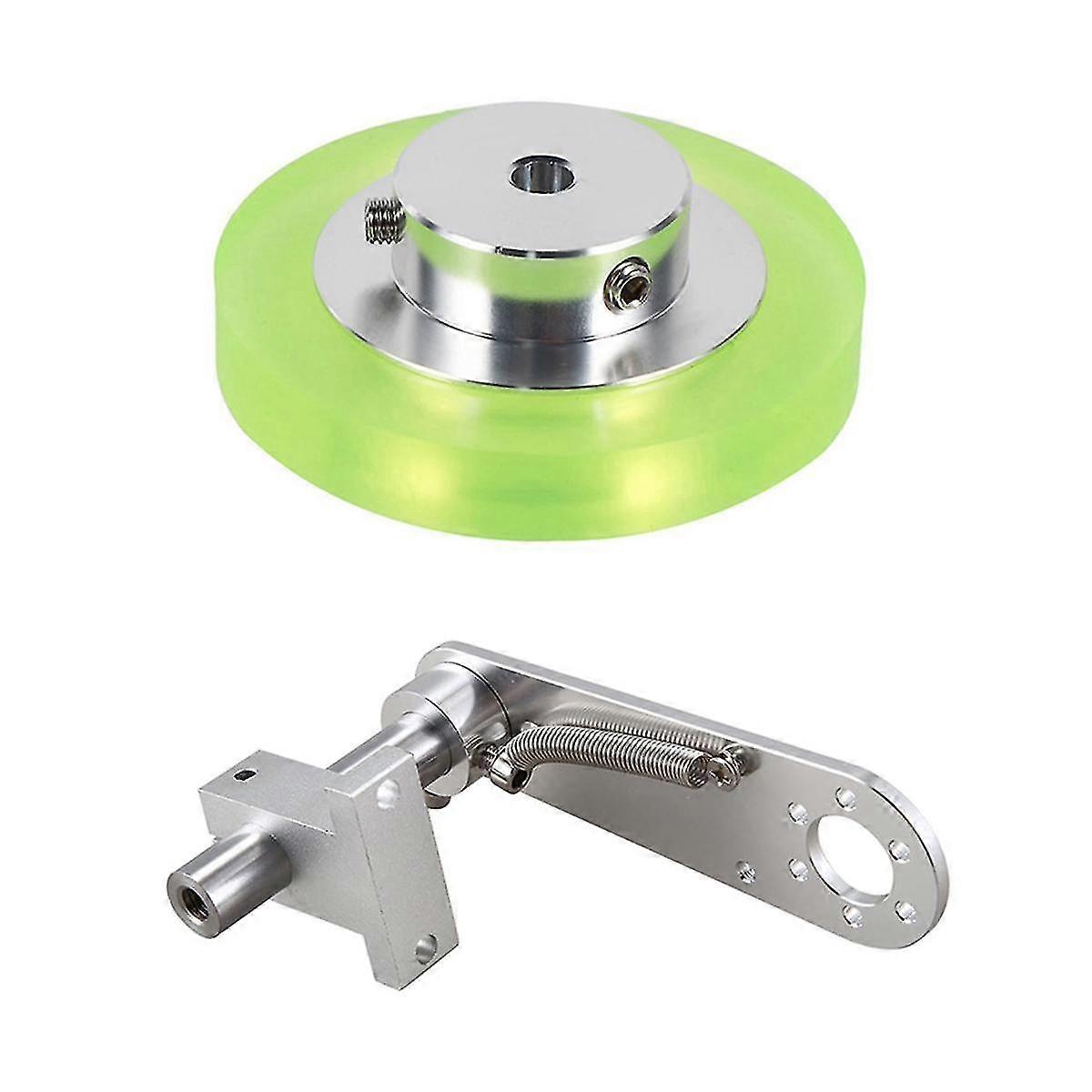 200-mm-Aluminium-Polyurethan-Industrie-Encoder-Rad-Messrad mit 20-mm-Aluminium-Encoder-Montagehalterung