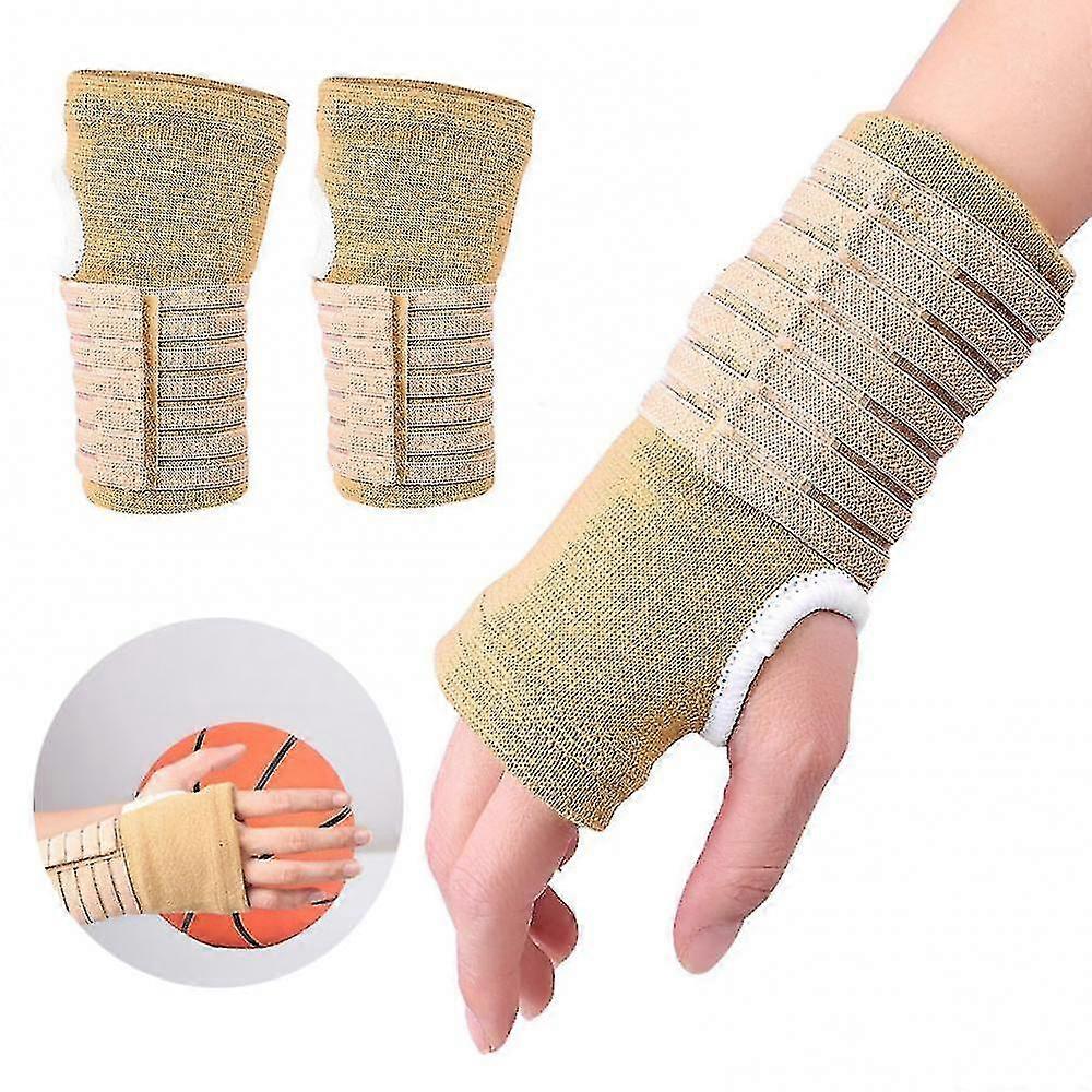 2pcs Elastic Carpal Tunnel Wristbands Exercise Wrist Protector Brace Support Hand Left Right Bowling