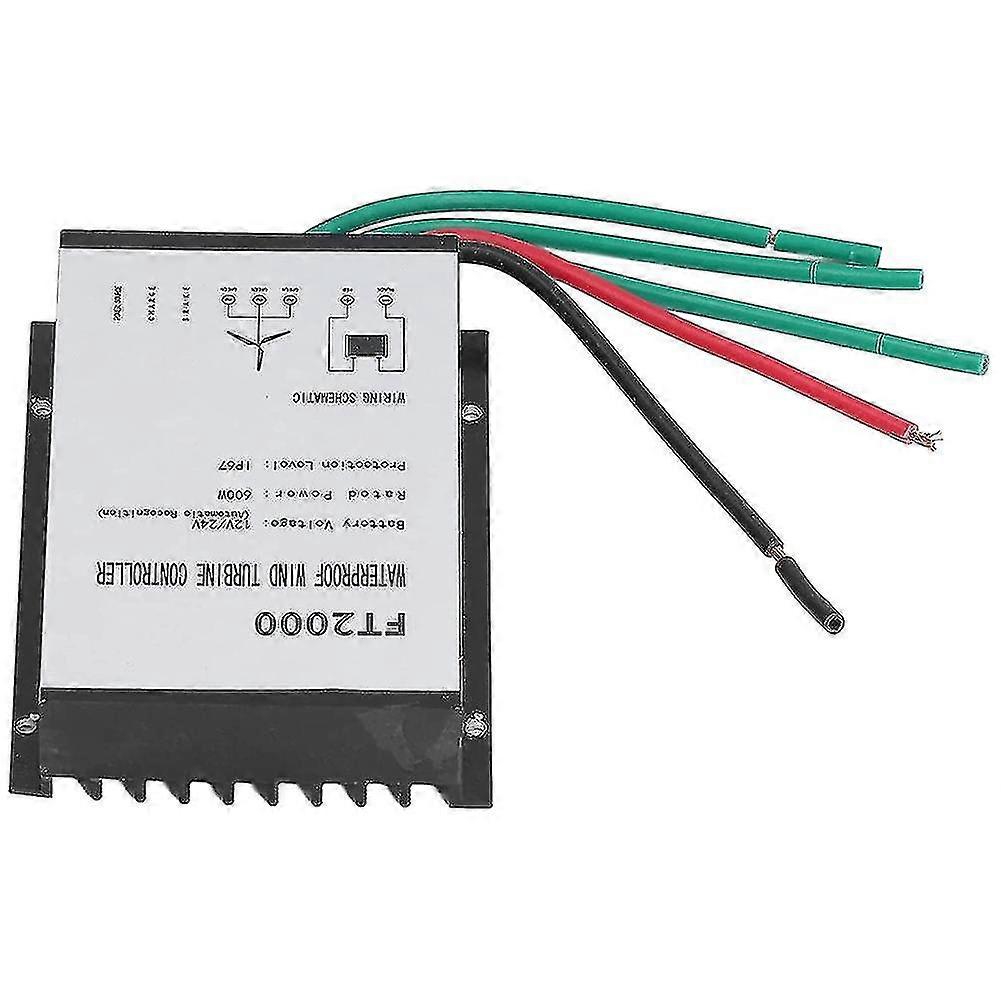 Wind Charge Controller,12v 24v 600w Wind Turbine Charge Controller Ip67waterproof Ft2000 Wind Gener