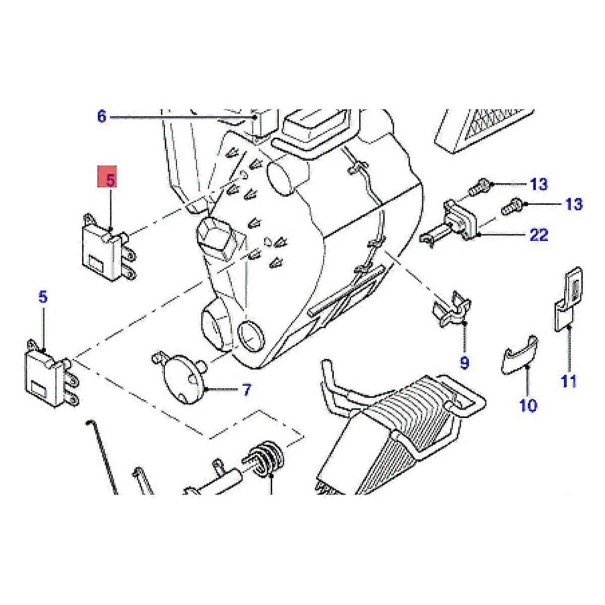 Ενεργοποιητής ελέγχου θερμοκρασίας θερμαντήρα A/C αυτοκινήτου 95vw-19e616-ac για Transit T12 T15 V347 1995-2012 Heati