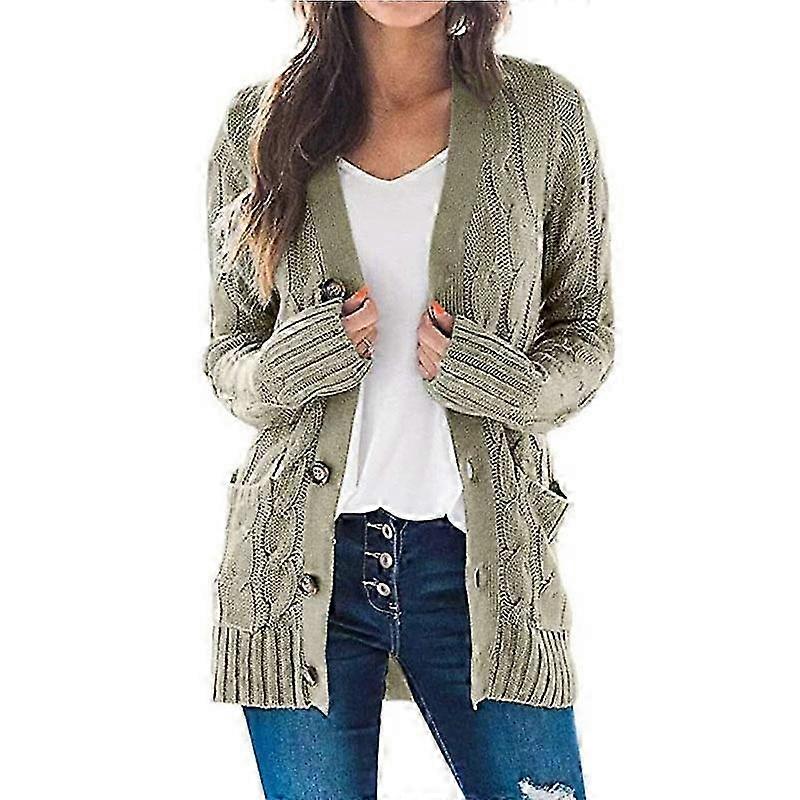 Improved 2024 Autumn/winter Knitted Sweater Women's Medium To Long Coat M108 Thickened