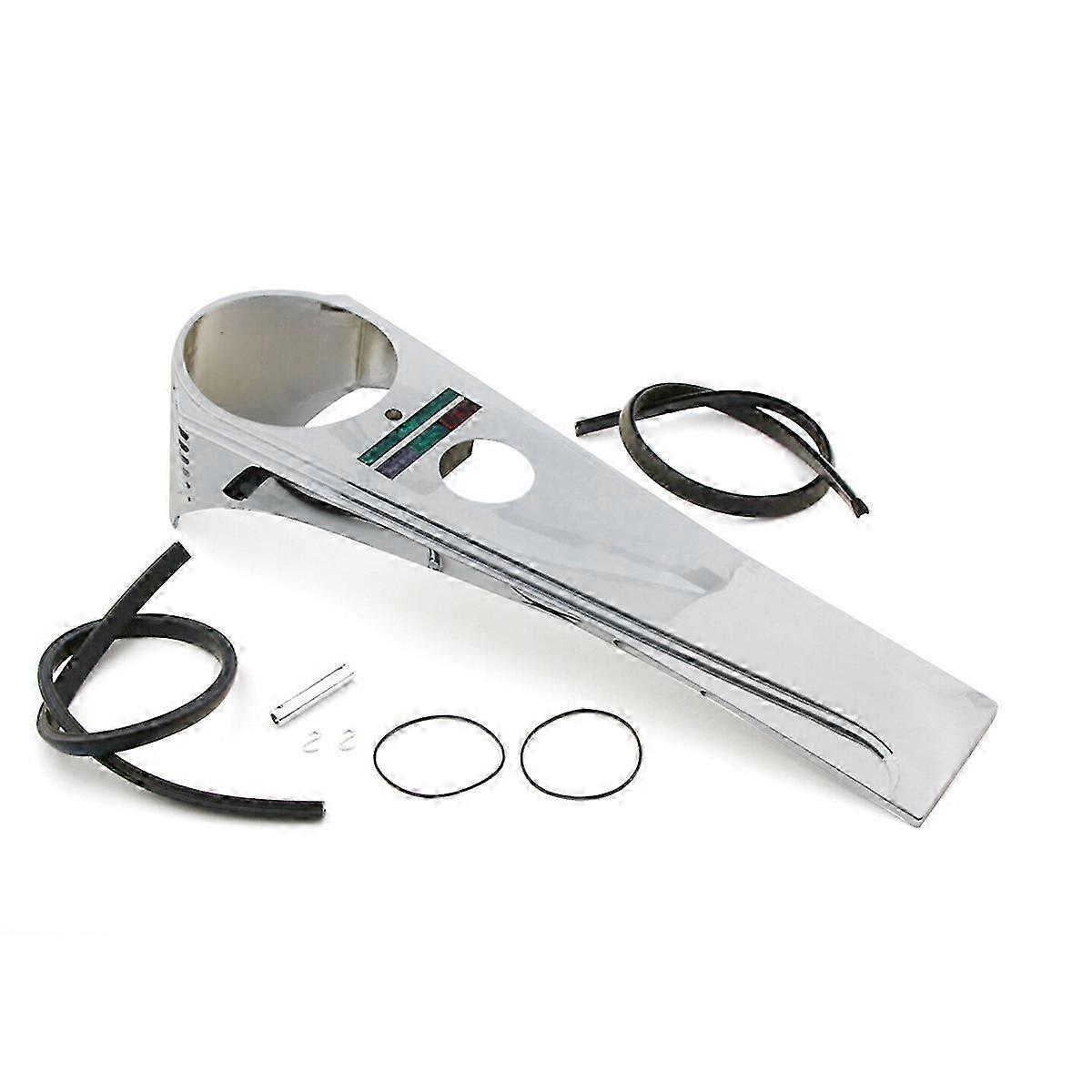 Painel de Painel Longo Cromado compatível com Softail Glide & Shovelhead FL FX FXST FLST FXDWG 1980-1996 Capa