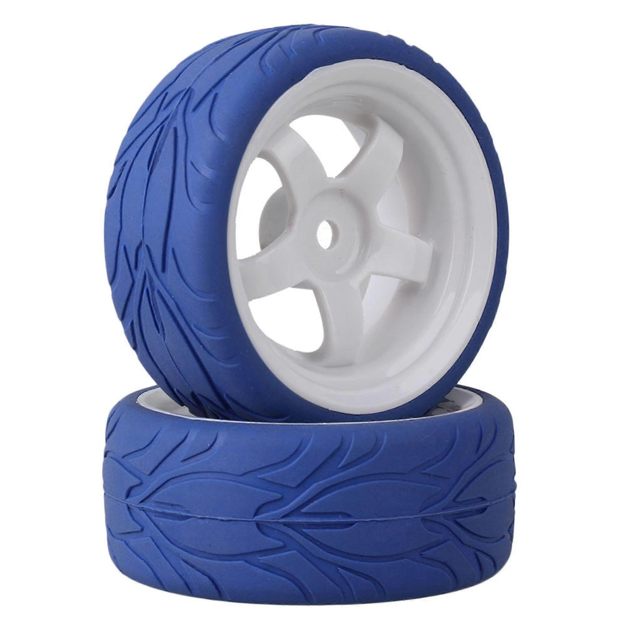 4pcs 5-spoke Wheel Rim Pattern Tyre For Rc1:10 On Car
