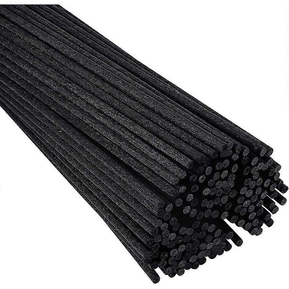 120Pcs Fiber Diffuser Replacement Sticks Rattan Sticks Black 250x3mm