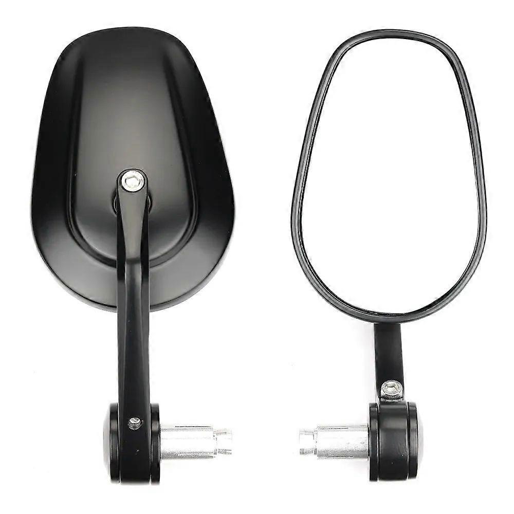 KEMiMOTO Motorcycle Handlebar End Mirror Emark Approved Universal Motorcycle Mirror for 7/8 Inch 22 mm Handlebars Side Mirror