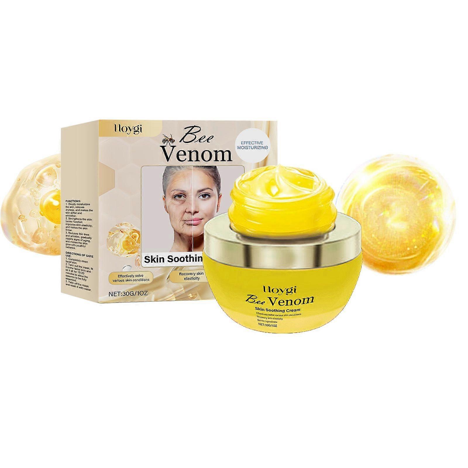 كريم علاج بشرة سم النحل ، كريم إزالة التجاعيد لسم النحل ، كريم شد سم النحل المضاد للتجاعيد ، مرطب للوجه للعناية بالبشرة