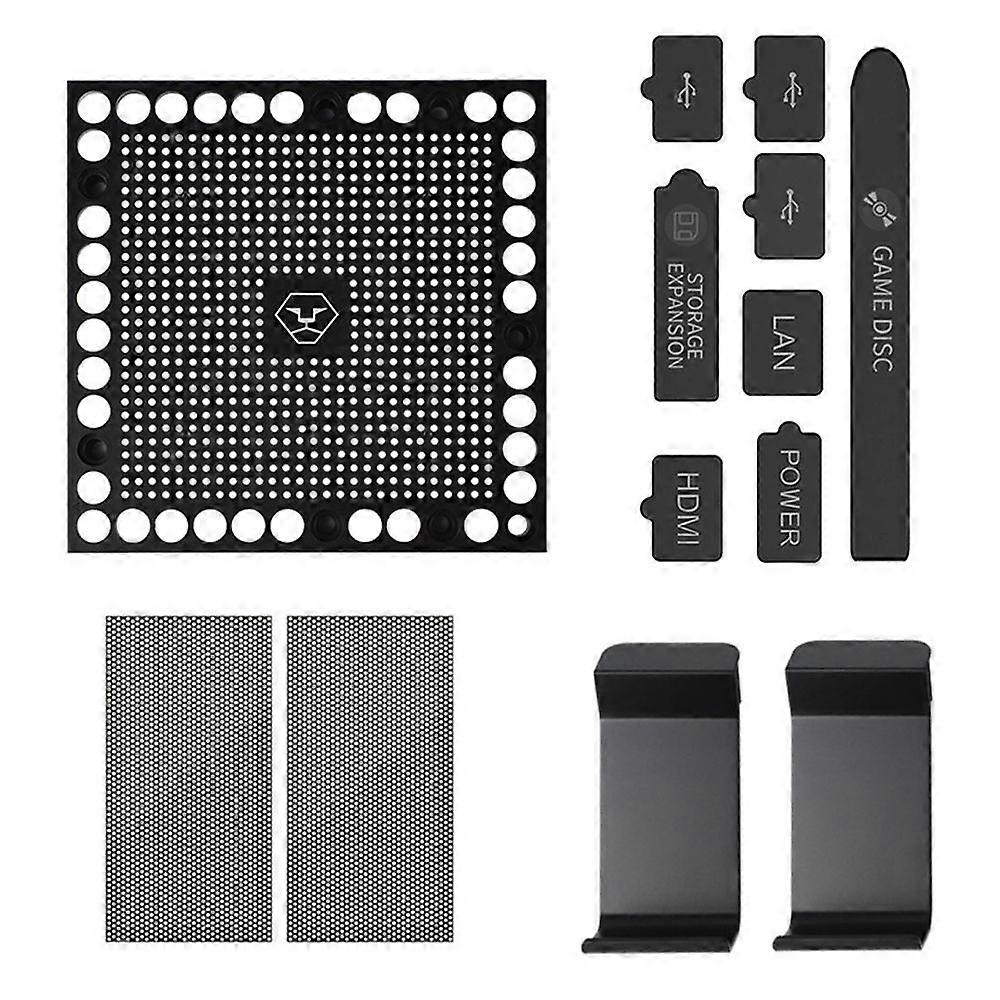 Dust-Proof Cover Set with Controller Holder Simple Installation Mesh Filter Covers Compatible Xbox Series X Console