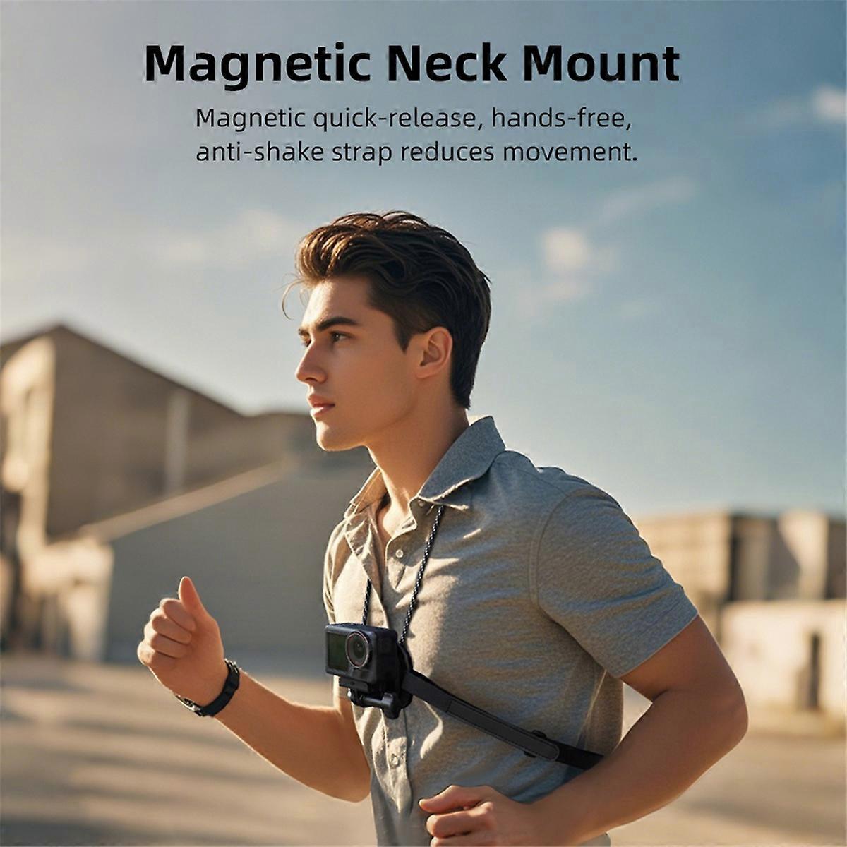 Magnetisk Nakkestropp Hold Mount For Action 3 Action 2 Lomme 3 Action Bryst Magnetisk Mount Sett