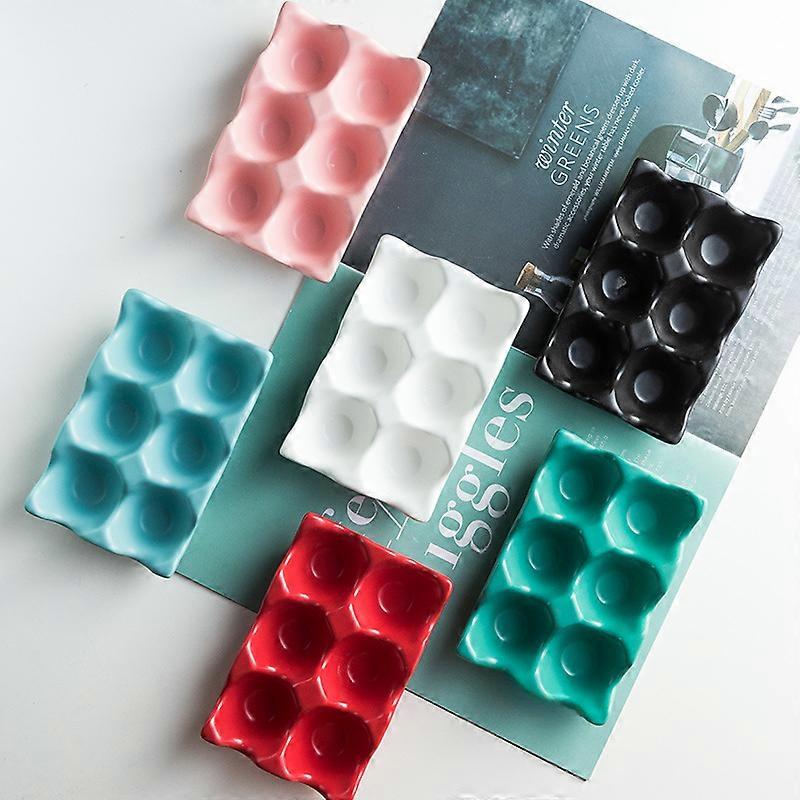 Creative kitchen supplies egg rack egg rack household ceramic tableware egg tray egg rack