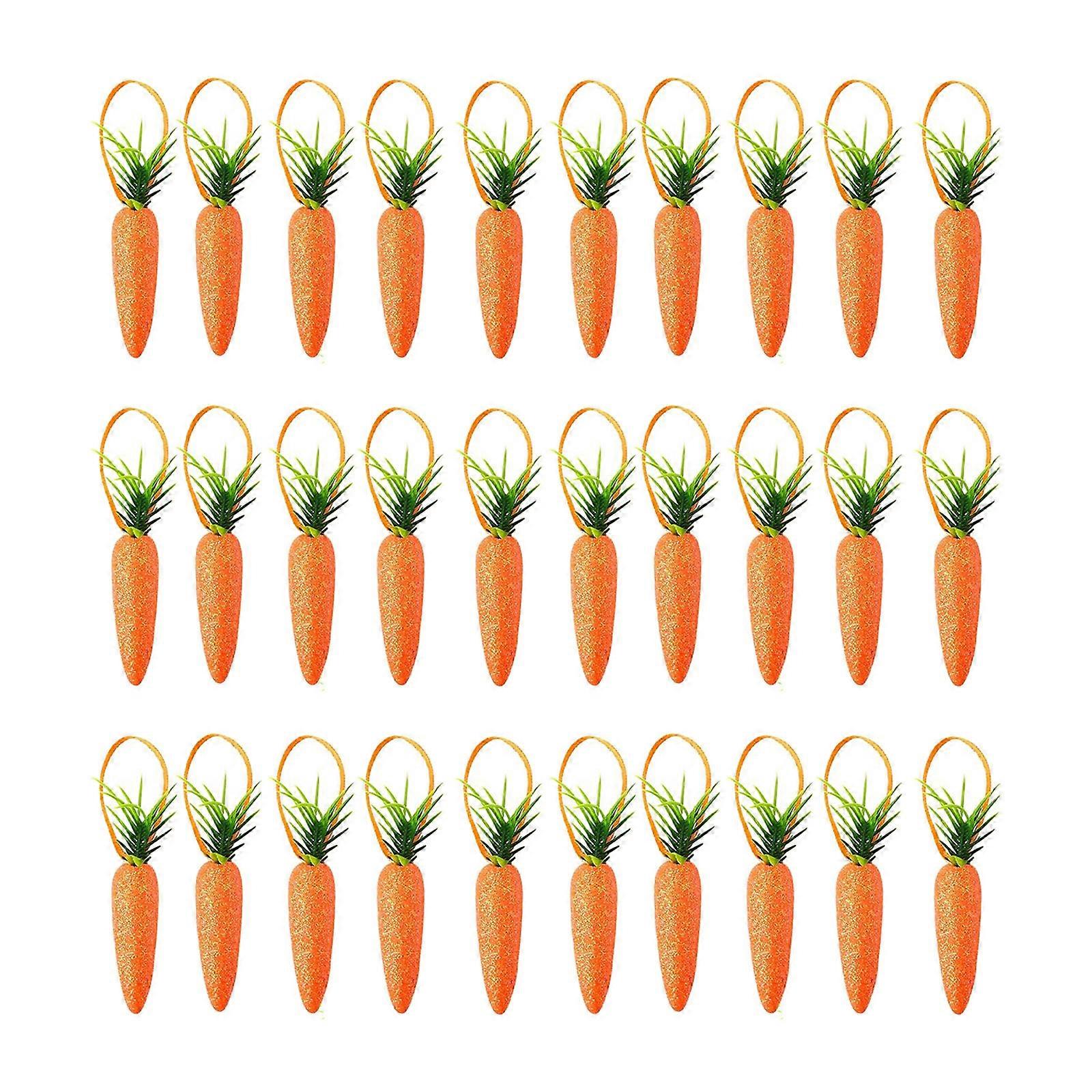 15/30pcs Easter Carrot Decorations DIY Carrot Craft Artificial Vegetables for Party Ornament