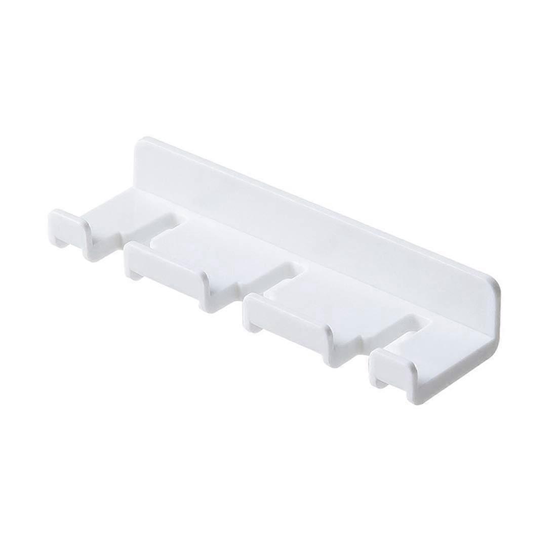 Wall-Mounted Adhesive Toothbrush Holder – Reusable, Seamless, Waterproof for Bathroom, Clear Design, Easy Installation